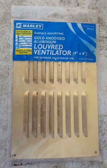 Photo of free Louvred vent gold 9" x 6" (GU2 Stoughton) #1