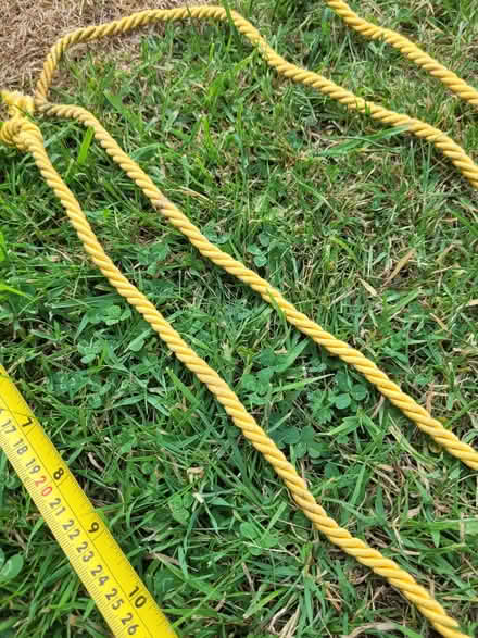 Photo of free Approx 70 metres x 7mm triple-braided golden-yellow cord (Springfield CM1) #4