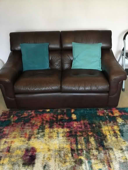 Photo of free leather sofa in great condition (Middle Burnham TA8) #2