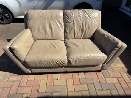 Photo of free 2 seater leather sofa (Earley RG6) #1
