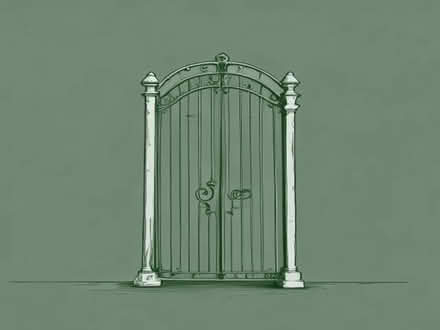 Photo of Tall wrought iron garden gate (Broomridge FK7) #1
