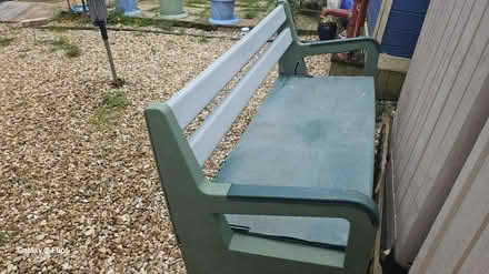 Photo of free Garden Bench Storage Green Plastic (SK14) #2