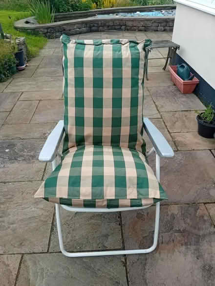 Photo of free reclining padded garden chair (Caton green la2) #1
