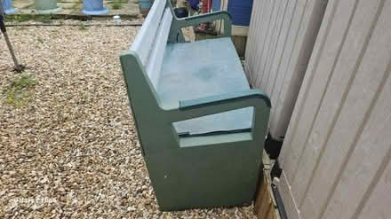 Photo of free Garden Bench Storage Green Plastic (SK14) #1