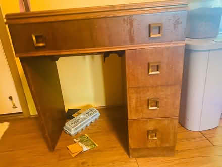 Photo of free all wood sewing machine cabinet (Romulus, mi) #1