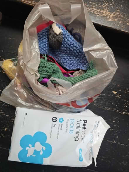Photo of free Dog pads and used dog toys (SW8) #1