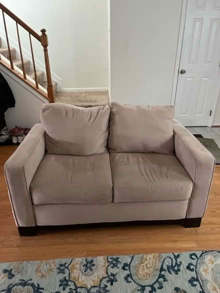 Photo of free Beige loveseat and armchair set (Alexandria) #1