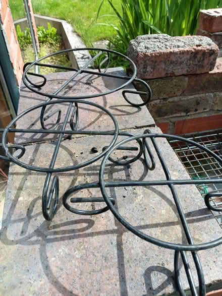 Photo of free Metal (plastic coated) pot stands (Rathmines/Ranelagh) #2