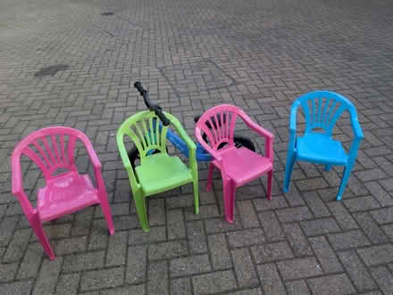 Photo of free 4x child plastic chairs (Chelsea SW3) #1