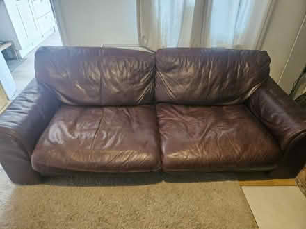 Photo of free Real leather sofa & chair (SY11) #2