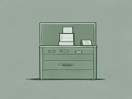 Photo of Filing Cabinet with hanging files (Marston OX3) #1