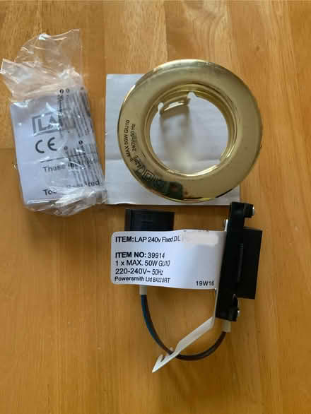 Photo of free Brass fixed downlights x 15 (Binley Coventry) #1