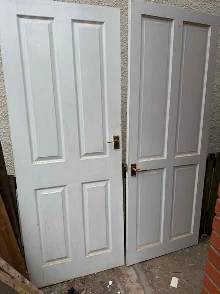 Photo of free 3 semi solid wood doors with handles. (Greet B11) #1