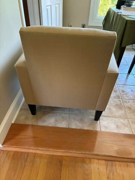 Photo of free Pottery Barn beige chair (Arlington - Clarendon) #4