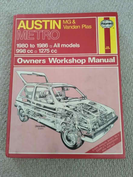 Photo of free Haynes Manual Austin Metro 1980-86 (CB3) #1