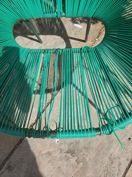 Photo of free Green John Lewis Salsa garden chair, needs repair (Portslade by Sea BN3) #2