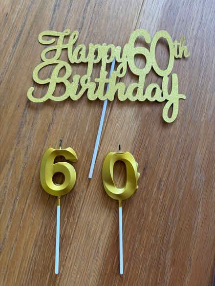 Photo of free 60th birthday Banners, candles , hanging decorations (Hurstpierpoint BN6) #3