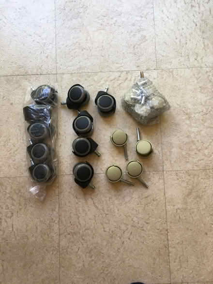 Photo of free replacement castor wheels, suitable for office chairs (Avening GL8) #1