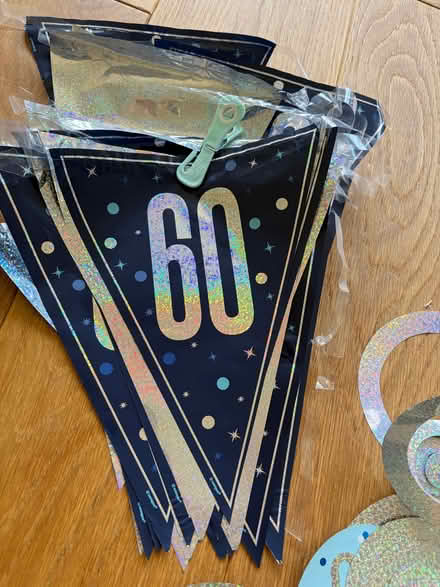 Photo of free 60th birthday Banners, candles , hanging decorations (Hurstpierpoint BN6) #4