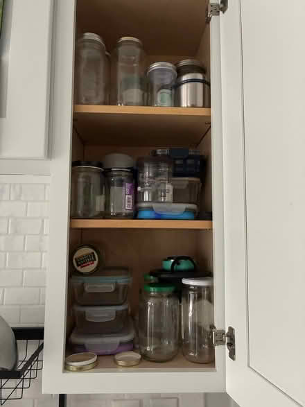 Photo of free Glass jars for grains, spices, etc (Watertown Sq) #1
