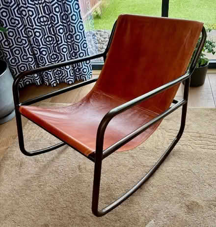 Photo of free Leather and metal rocking chair (Slateford EH14) #1