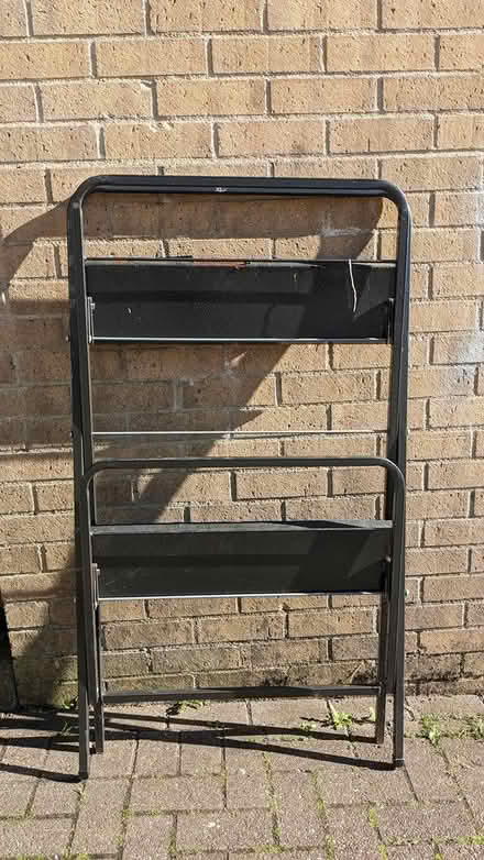 Photo of free Folding Metal Shelving Stand (PL4 Greenbank.) #3