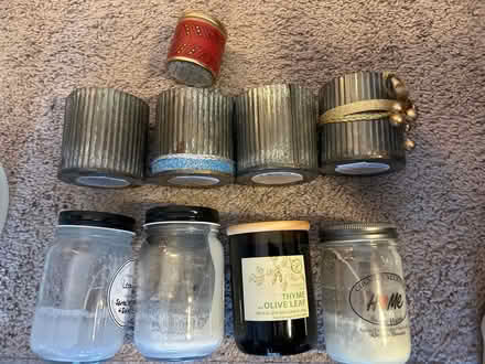 Photo of free Lot of 9 candle jars, tins (Owings Mills,MD) #2