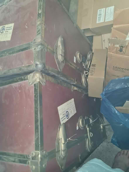 Photo of free 2 red trunks (Hackney E8) #1