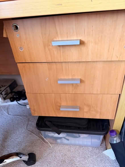 Photo of free Office table with 3 draws (Wokingham RG41) #1