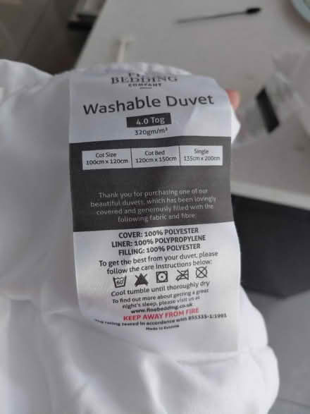 Photo of free Toddler cot duvet and pillow (Dorking) #3