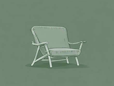 Photo of free brown square large wicker garden chair (Moor Allerton LS17) #1