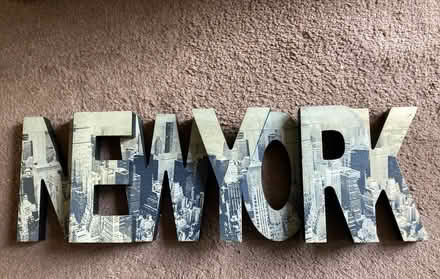Photo of free 3D Wooden Sign NEW YORK (50cm long x 16cm) (St James, South Elmham IP19) #1