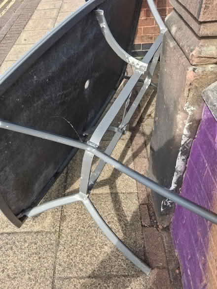 Photo of free Garden table metal frame glass top (New Brighton CH45) #2
