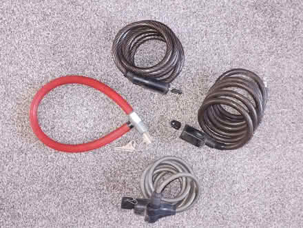 Photo of free Four bicycle locks with keys (Sheddingdean RH15) #1