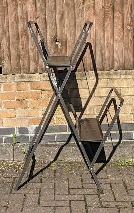 Photo of free Folding Metal Shelving Stand (PL4 Greenbank.) #1