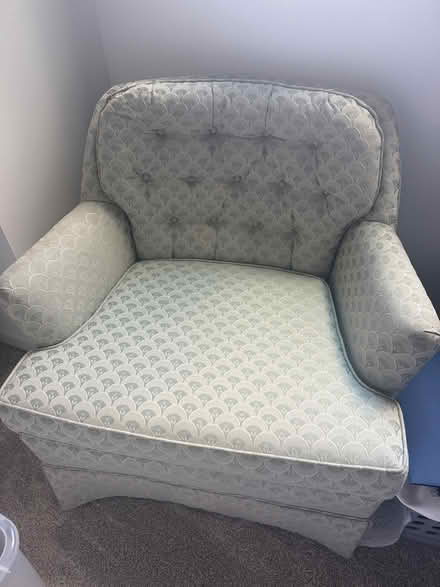 Photo of free Green Upholstered Chair (U Street Corridor) #1