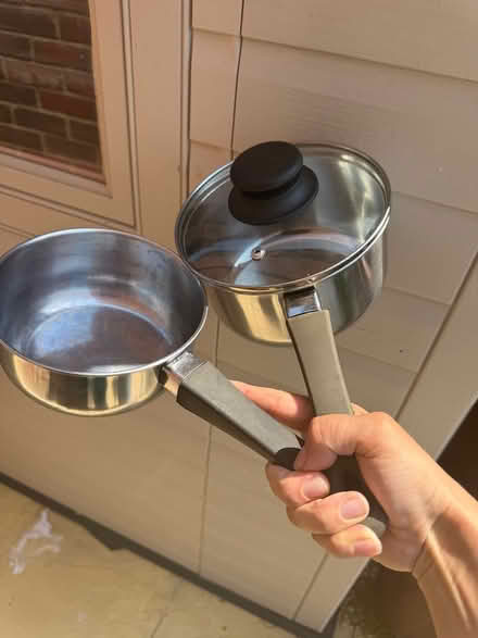 Photo of free Pair of stainless steel pans (Willingdon) #1