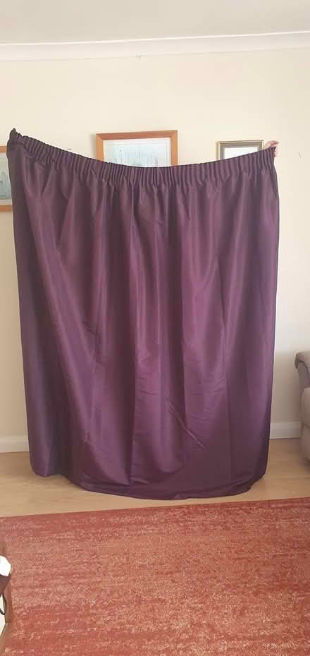 Photo of free Pair of purple curtains (Littleover) #1