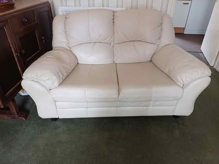 Photo of free 2 seater leather sofa (Horsham, Earles Meadow) #1