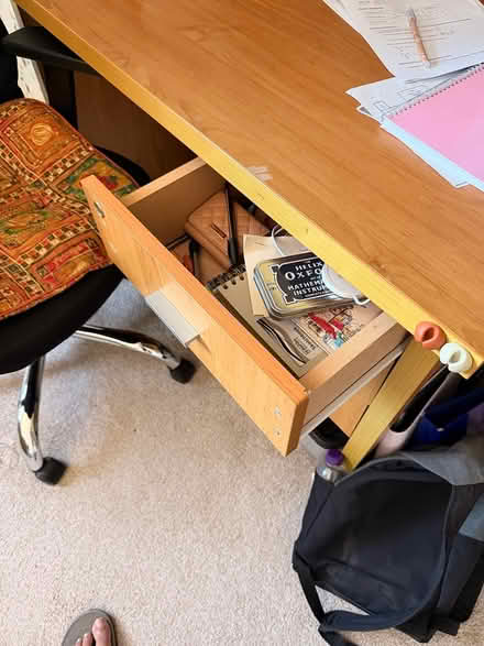 Photo of free Office table with 3 draws (Wokingham RG41) #2