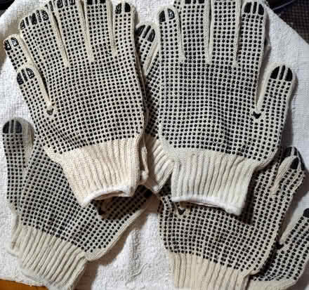 Photo of free 4-Pairs of "dot" gripper gloves (Saugus) #1
