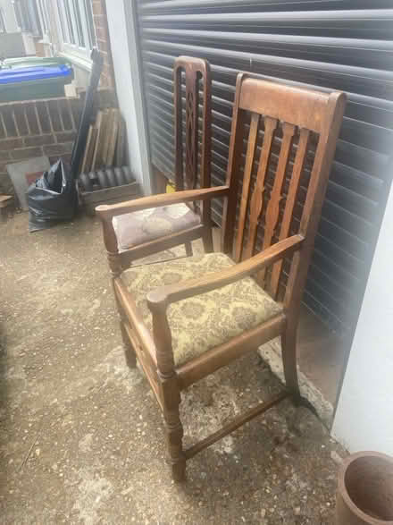 Photo of free 2 antique wooden chairs (Welling DA16) #2