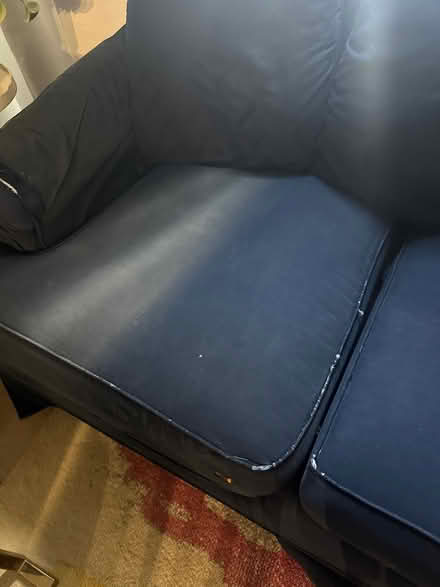 Photo of free Navy Loveseat (U Street Corridor) #2