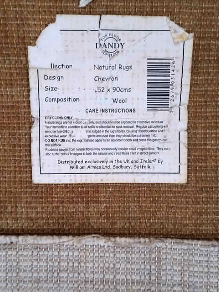 Photo of free Cream wool rug (Shoscombe Vale BA2) #2
