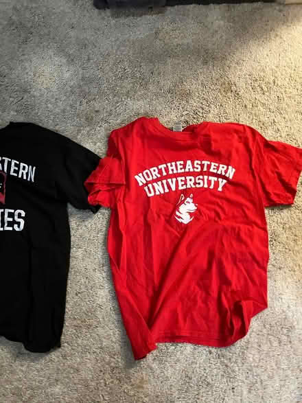 Photo of free 2 Med Northeastern cotton T-shirts (Sunnyvale CA) #1