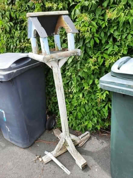 Photo of free Wooden bird table (needs fixing up) (Stanley Gate L39) #1