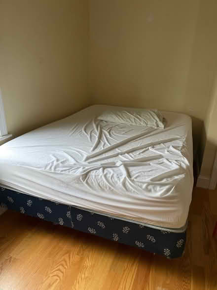 Photo of free Full Size Mattress and Frame (02155) #1