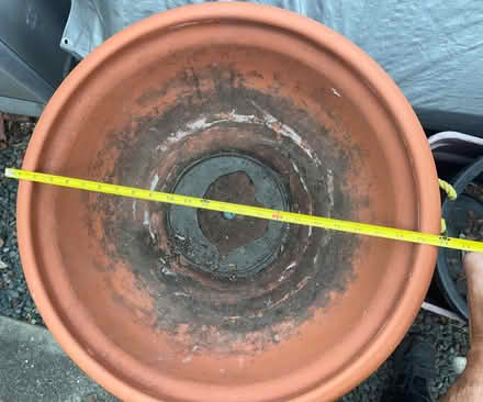 Photo of free terra cotta “color bowl” plant pot (Court Ln. Concord) #2