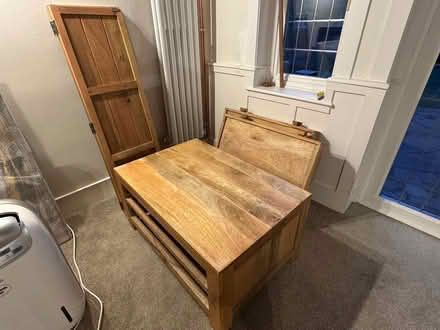 Photo of free Mango wood wardrobe with two drawers (St John's TN13) #3
