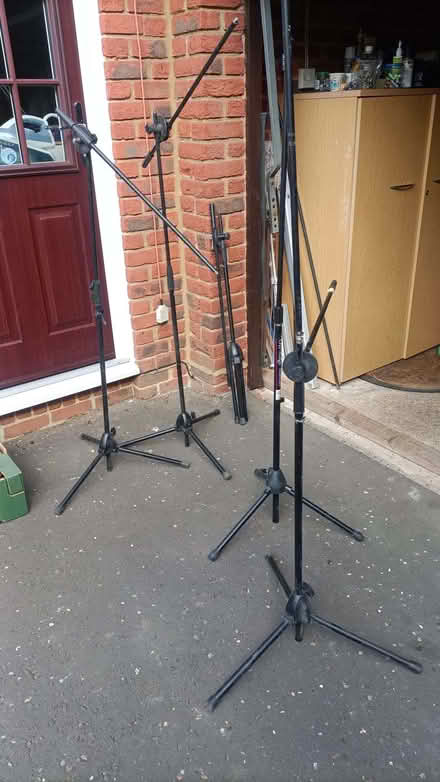 Photo of free Microphone stands - no microphones (Chelsfield BR6) #1